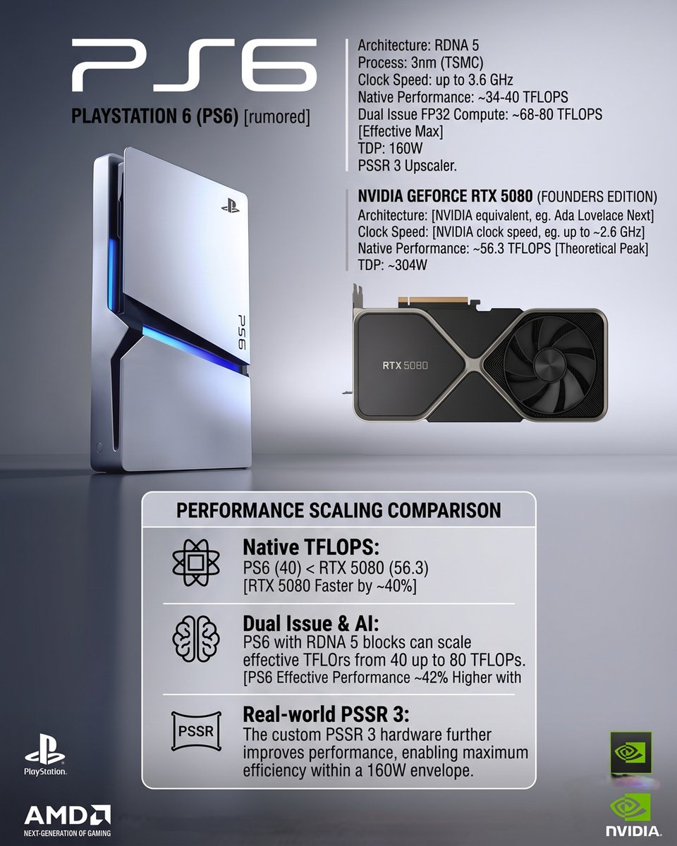 PS6の性能がRTX 5080超え？「結局20万以上するのか」と価格に怯える層続出ｗｗｗ